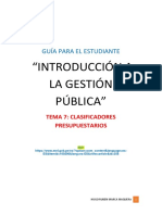 "Introducción A La Gestión Pública": Guía para El Estudiante