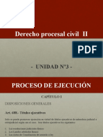 Procesal Civil Ii - Unidad 3 - Proceso Único de Ejecución