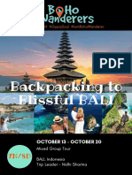 Bali Backpacking Bliss