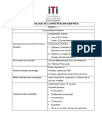 Metodología investigación tarea 1.1 conocimiento