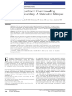 Emergency Department Overcrowding and Inpatient Boarding: A Statewide Glimpse in Time