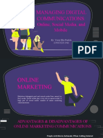 Managing Digital Communications: Online Marketing, Social Media, and Mobile