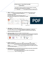 Powerpoint Lesson 1: Powerpoint Essentials Guided Notes