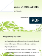 Depository Services in NSDL & CSDL2