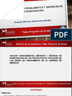 Situación problemática y variables de investigación