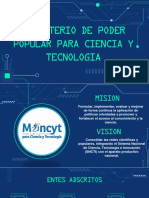 Misión y Visión Del Ministerio Del Poder Popular para Ciencia y Tecnología-Victor Bolivar