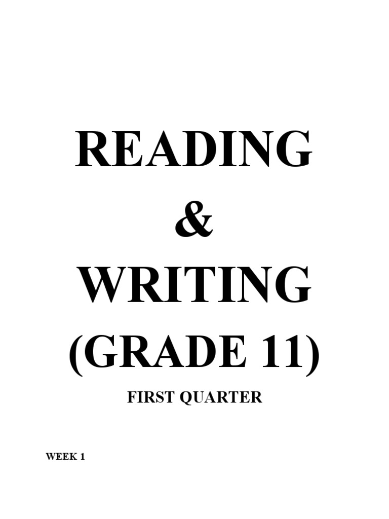 Reading & Writing (GRADE 11) PDF United Kingdom Great Britain