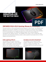 INFAREX M10+R10 Gaming Mouse & Mousepad: RGB Lighting Effects Durable & Scratch-Resistant