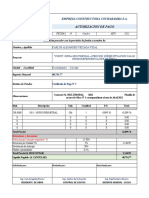 Autorizacion de Pago: Empresa Constructora Cochabamba S.A