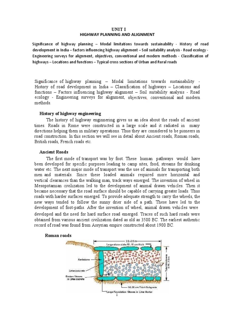 Highway Planning and Development Overview | PDF | Road | Road Surface