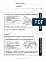 The Perfect Holiday: Can/can't: Possibility and Ability