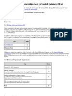 Psychology With Concentration in Social Science - BA