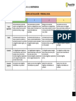 Rubrica de Evaluacion - V Unidad Personal Social