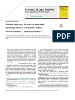 Spanish Journal of Legal Medicine: Forensic Dentistry: in Constant Evolution
