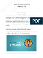 Phthalates: What Are High Phthalates?