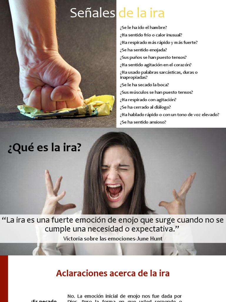Señales y manejo de la ira | PDF | Ira | Las emociones