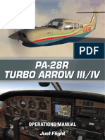 Just Flights PA-28R - Turbo - Arrow - III-IV - AF2 - Manual