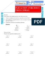 La Multiplicacion de Dos y Tres Cifras para Tercero de Primaria