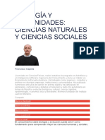 Biología y Humanidades