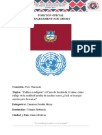 Posición Oficial Oruro