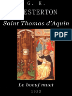 Saint Thomas D Aquin, Le Boeuf Muet - Chesterton Gilbert Keith