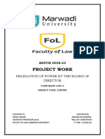 Project Company Law