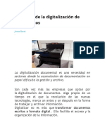 Objetivos de la digitalización de documentos