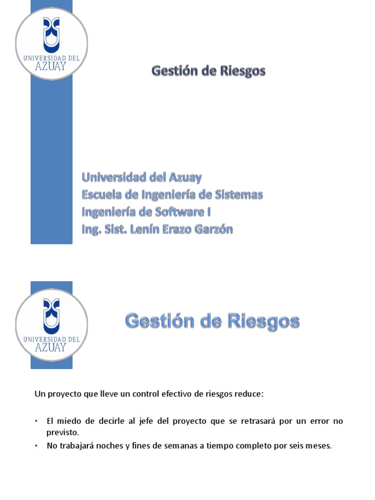Gestión Efectiva de Riesgos en Proyectos | PDF | Software | Informática
