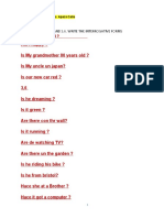 I She My Best Friend ?: Exercise Whit Exercise 3.4 - and 3.6. Write The Interrogative Forms