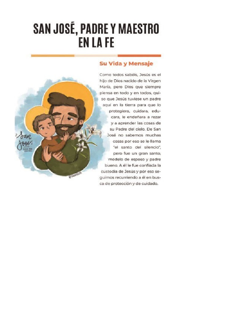 Act San José | PDF | María, madre de Jesús | San José
