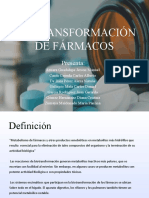 Biotransformación de Fármacos - Final