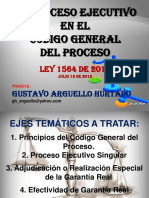 6-El Proceso Ejecutivo en El Código General Del Proceso (Cartagena) GUSTAVO ARGUELLO HURTADO