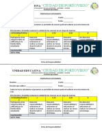 Ficha Evaluación Del Portafolio Estudiantil.