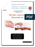 Suturas, Heridas y Quemaduras