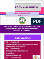 Abreviation & Acronym (Rafiqa Aini Lubis)