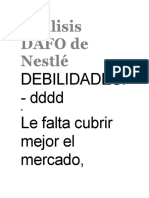 Análisis DAFO de Nestlé 11
