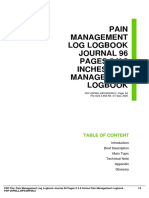 Pain Management Log Logbook Journal 96 Pages 5 X 8 Inches Pain Management Logbook
