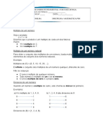 Múltiplos, Divisores de Um Número Natural (IN)