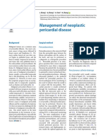 Management of Neoplastic Pericardial Disease: Background Surgical Method
