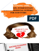 Understanding Vawc:: Prevention, Intervention and Psychosocial Support For Survivors
