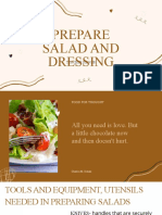 Prepare Salad and Dressing