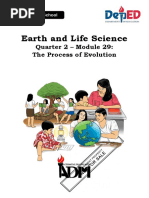 Earth and Life Science: Quarter 2 - Module 29: The Process of Evolution