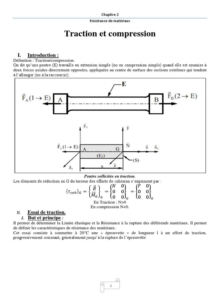 Résistance à la traction des matériaux | PDF | Résistance des matériaux ...