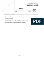 Pruebas de acceso UOC mayores 25 años: Biología 17/04/2021