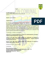 Comunicado Formal Agradecimientos Iesfa