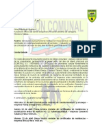 Comunicado Solicitud de Acompañamiento Personería Distrital - Ministerio Público.