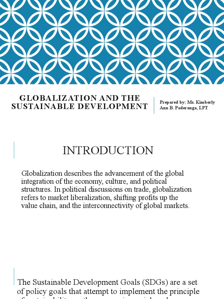 Globalization and The Sustainable Development | PDF | Sustainability ...