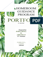 Portfoli O: Homeroom Guidance Program