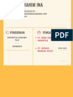 Minimal Multimedia Seniman Resume - Ibrahim Ina