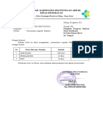 Surat Permintaan Log Malaria Agustus - BT